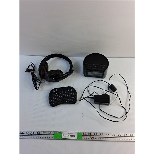 iHome Alarm Clock, Miniature Keyboard and Proscan Headset