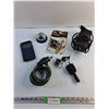 Image 1 : Call Bell, Clock Movement Kit, Phone Case, Bike Lock and Misc