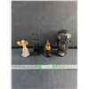 Image 1 : (3)Avon Perfume Bottles and Boy Bust Decoration