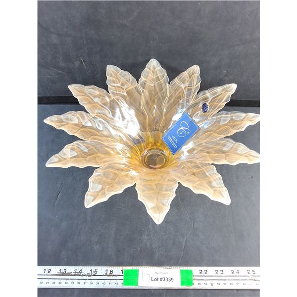 Murano Art Glass Flower Dish