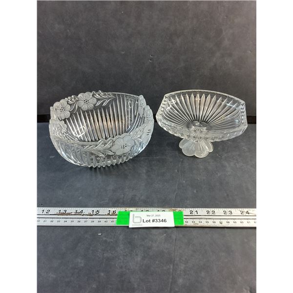 Crystal Candy Dish and Bowl