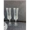 Image 3 : (4) Glass Goblets and Candy Bowl