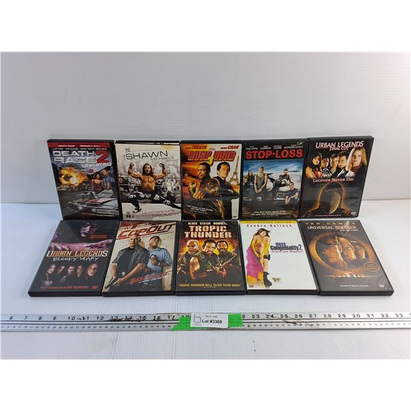 (10) Various DVD Movies - Death Race 2, Rush Hour 3 and Stop Loss