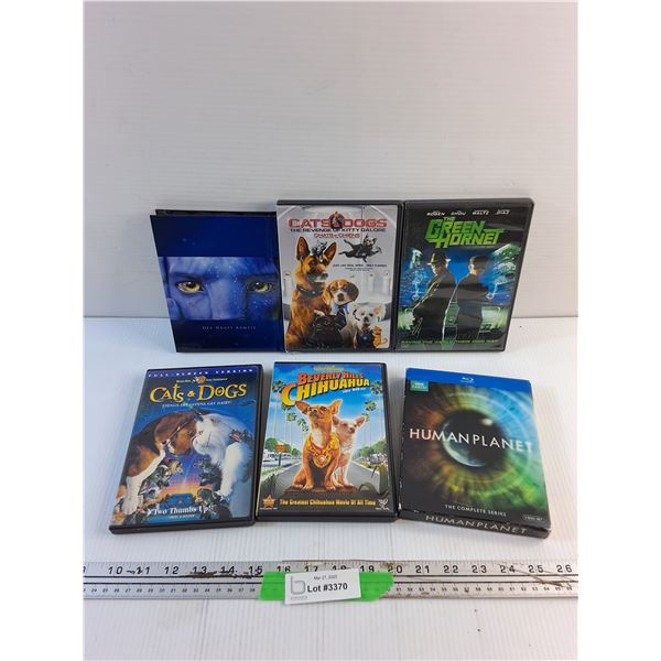 (6) DVD & Blu Ray Movies - Avatar, Beverly Hills Chihuahua and Human Planet