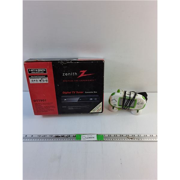 Zenith Digital TV Tuner Converter Box and Leapster Explorer Game