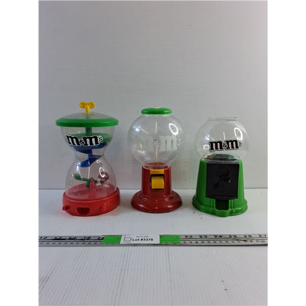 (3) M&Ms Candy Dispensers