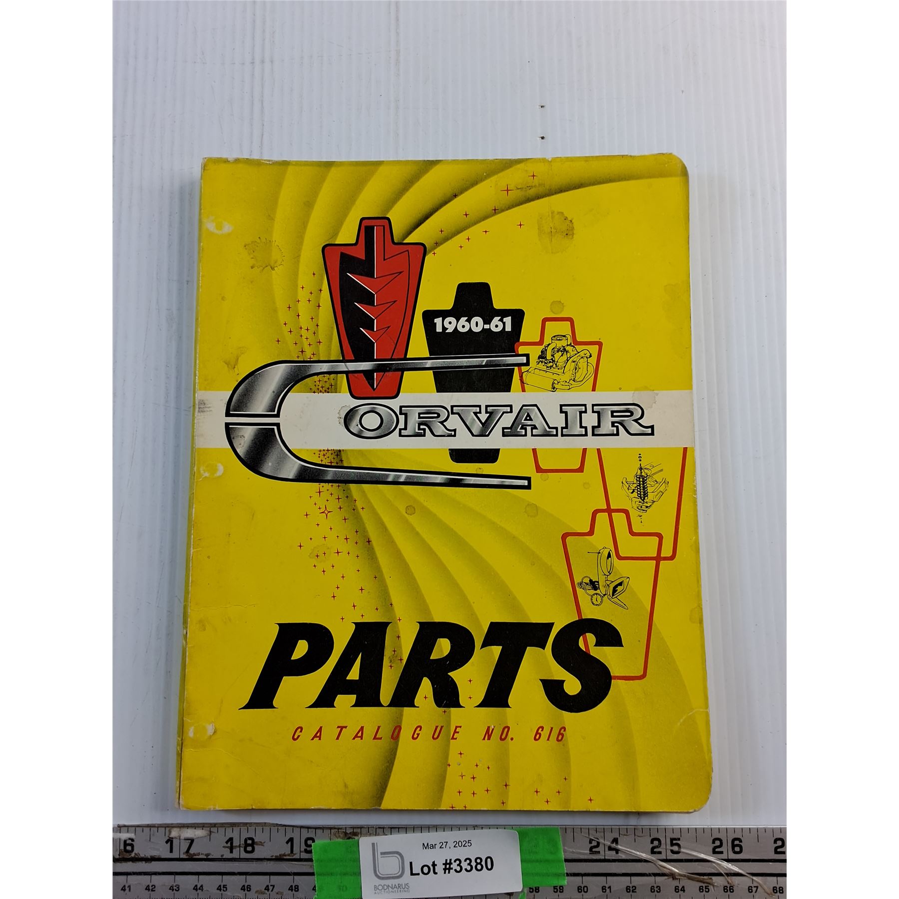 196061 Corvair Parts Catalogue Bodnarus Auctioneering