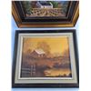 Image 3 : (2) Framed Wall Hanging Country Side Art Paintings