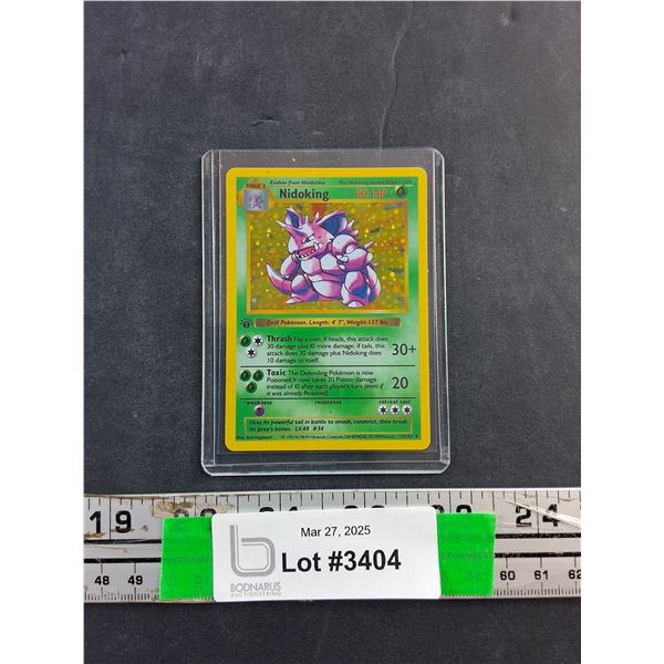 Pokemon Nidoking Trading Card - Cannot Authenticate