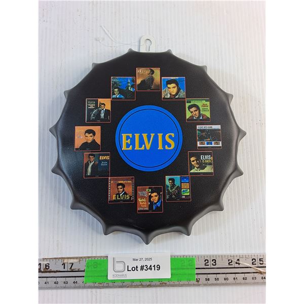 Elvis Presley Bottle Cap Sign