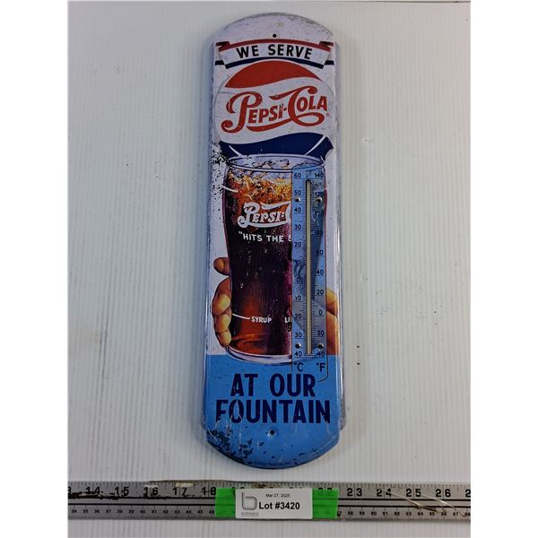 Pepsi Cola Wall Hanging Thermometer
