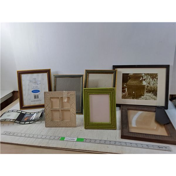 (8) Photo Frames- As Is Up to 15"