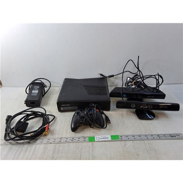 Xbox 360, (2) Kinect Sensors, Controller, Misc.