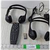 Image 1 : (2) Wireless Headphones & Remote- As Is