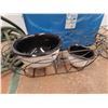Image 3 : * Storage Tote, Water Hose, (2) Metal Planters & (3) Ceramic Planters - CANNOT SHIP