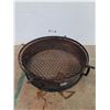 Image 1 : Metal Fire Ring & Grate - 26" x 28" x 8" Tall - CANNOT SHIP