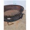 Image 2 : Metal Fire Ring & Grate - 26" x 28" x 8" Tall - CANNOT SHIP