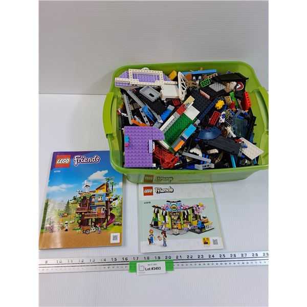 Lego & (2) Lego Manuals: Lego Friends: Cafe & Treehouse