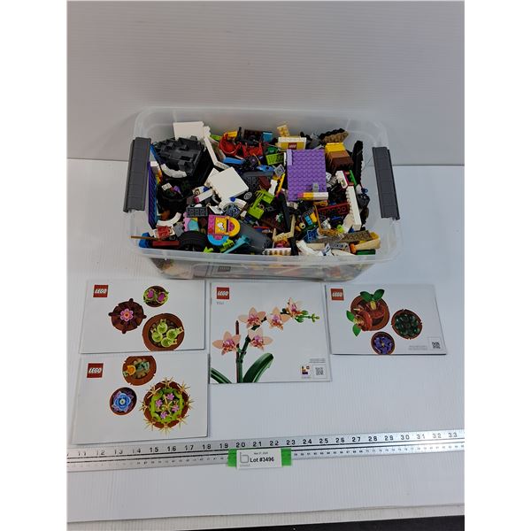 Lego & (4) Lego Manuals: Succulents & Orchid