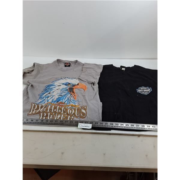 (2) Harley Davidson Shirts (Medium T & Muscle)