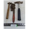 Image 1 : (3) Hand Tools (Hammers & Pipe Wrench)