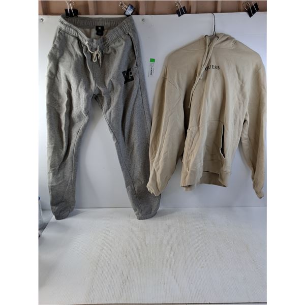 DC Size small Sweatpants and Guess  Size L Hoodie