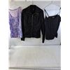 Image 1 : (2) Large womens Tops and a Large Jacket