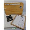 Image 1 : Lap Tray, Staples Desk Calculator and Weekly Planner Whiteboard