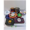 Image 1 : (9) Dessert Collector Tins: Bassette Liquorice, Chevrolet, After Eight, Nestle, Misc