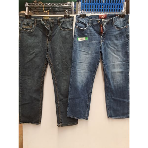 (2) Mens Jeans: Lucky Brand (36 x 32) & Urban Star (38 X 33)