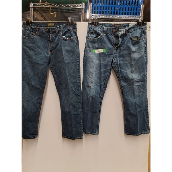 (2) Mens Jeans: Guess ( 36 x 30) & Urban Star (36 x 31)