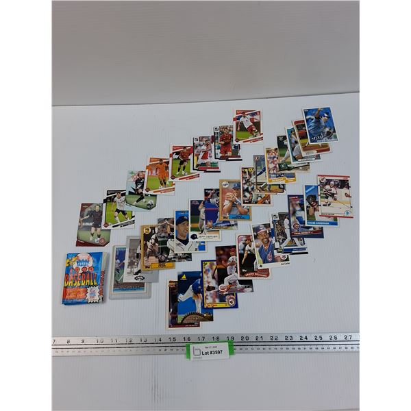 (24) Baseball MLB Trading Cards, (8) Soccer Trading Cards, (1) Hockey Trading Card, 1990 Baseball Ca