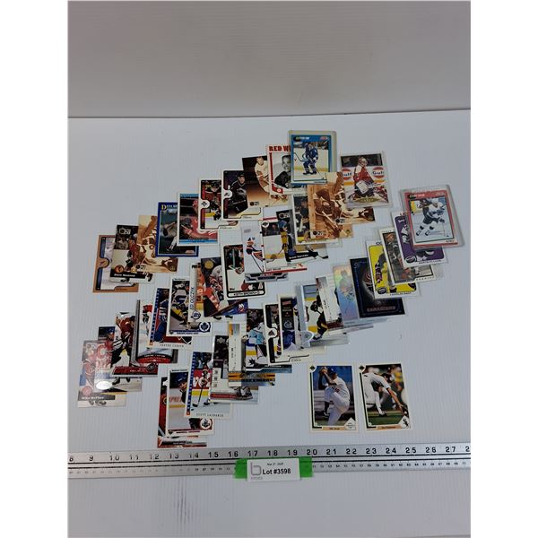 (42) Various Hockey Trading Cards, (2) Baseball Trading Cards