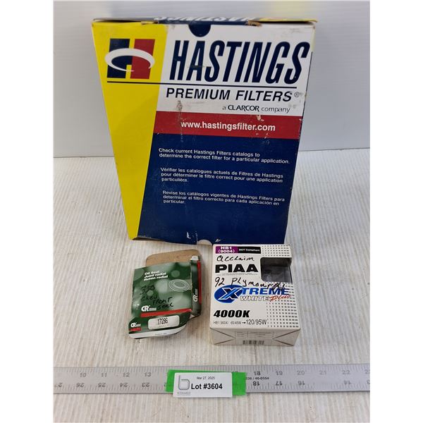 Filter, Headlight and Oil Seal