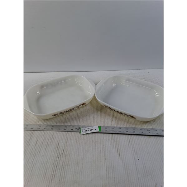 Pyrex 12 1/2" x 9" Dishes (2)