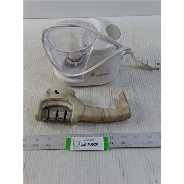 Toastemaster Small Food Processor and Knife Sharpener