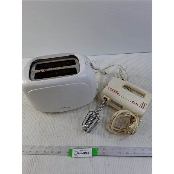 Kitchen Solutions 2 place Toaster and Rival Hand Mixer