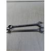 Image 3 : (1) Challenger and (1) Offbrand 1 1/4" Open end Wrenches