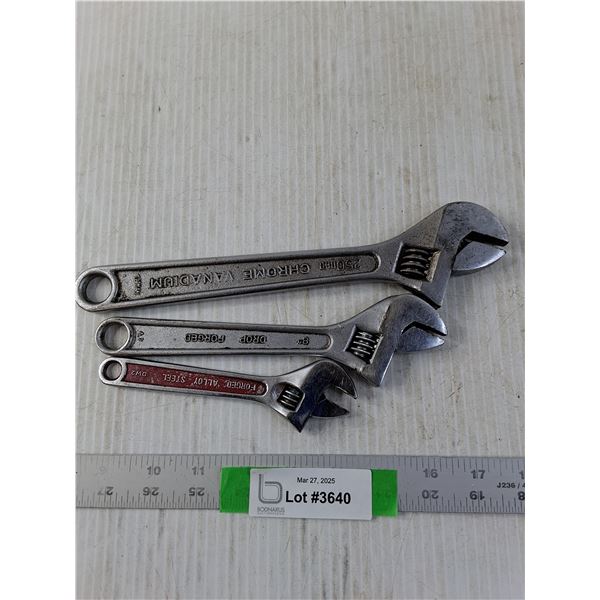 Assorted Crescent Wrenches