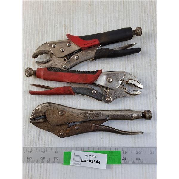 (3) Assorted Vice Grips