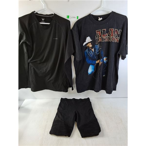 Windriver Tmax Cool Shirt size L, Allan Jackson Shirt Size XLand Dex stretch Pants (size unknown)