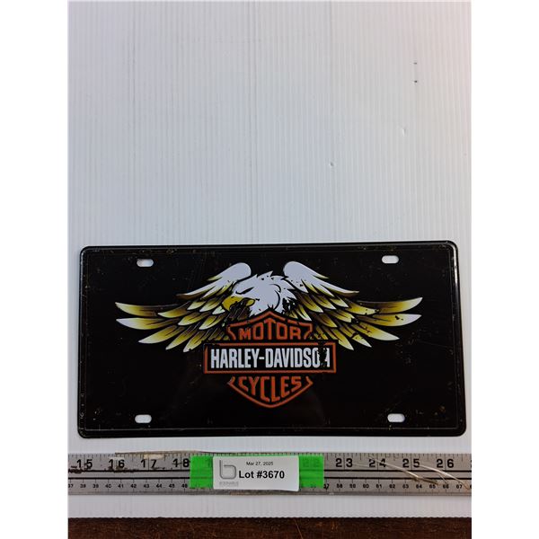 Harley Davidson Front Car Plate