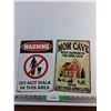 Image 1 : Mom Cave and Warning Wall Hanging Signs