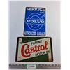 Image 1 : Castrol and Volvo Wall Hanging Signs