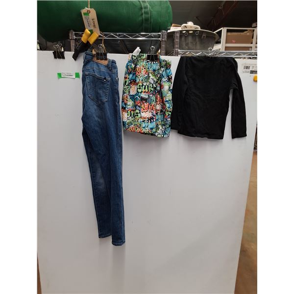 Denim Jeans, Shorts and Kids T Shirt