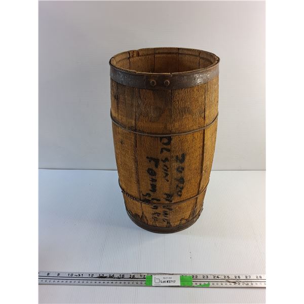 Vintage Wooden Barrel