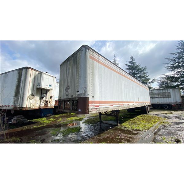 FRUEHAUF 53FT TRAILER WITH CONTENTS *PARTS ONLY, MUST TOW, REQUIRES PROPER TRANSPORTATION*