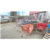 Image 2 : LOT OF ASSORTED SHOPPING CARTS & CLOTHING RACK