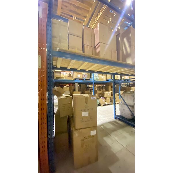 ENTIRE BAY OF KETTLES, RICE DISPENSERS, INFLATABLE GLOBES, BOWLS & MORE