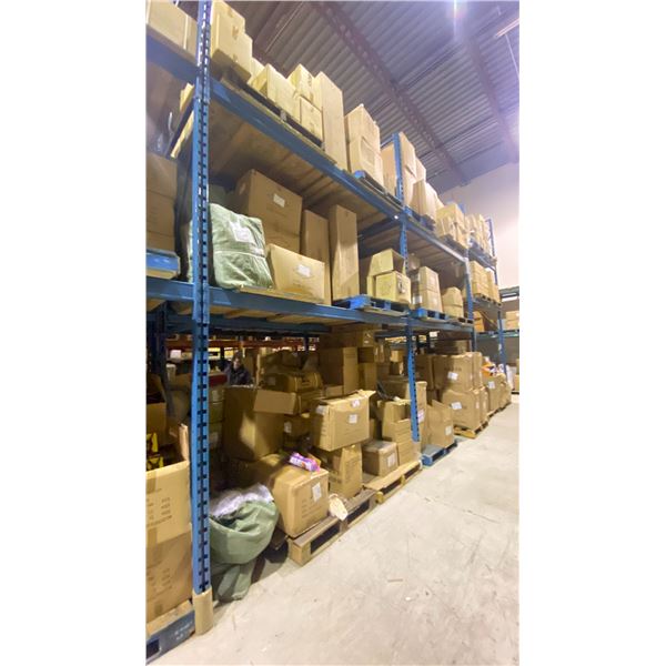 ENTIRE BAY OF TOILET BOWL CLEANER, DECK CLEANER, PINE CLEANER, MOPE HEADS, MOBILE LAUNDRY BASKETS,